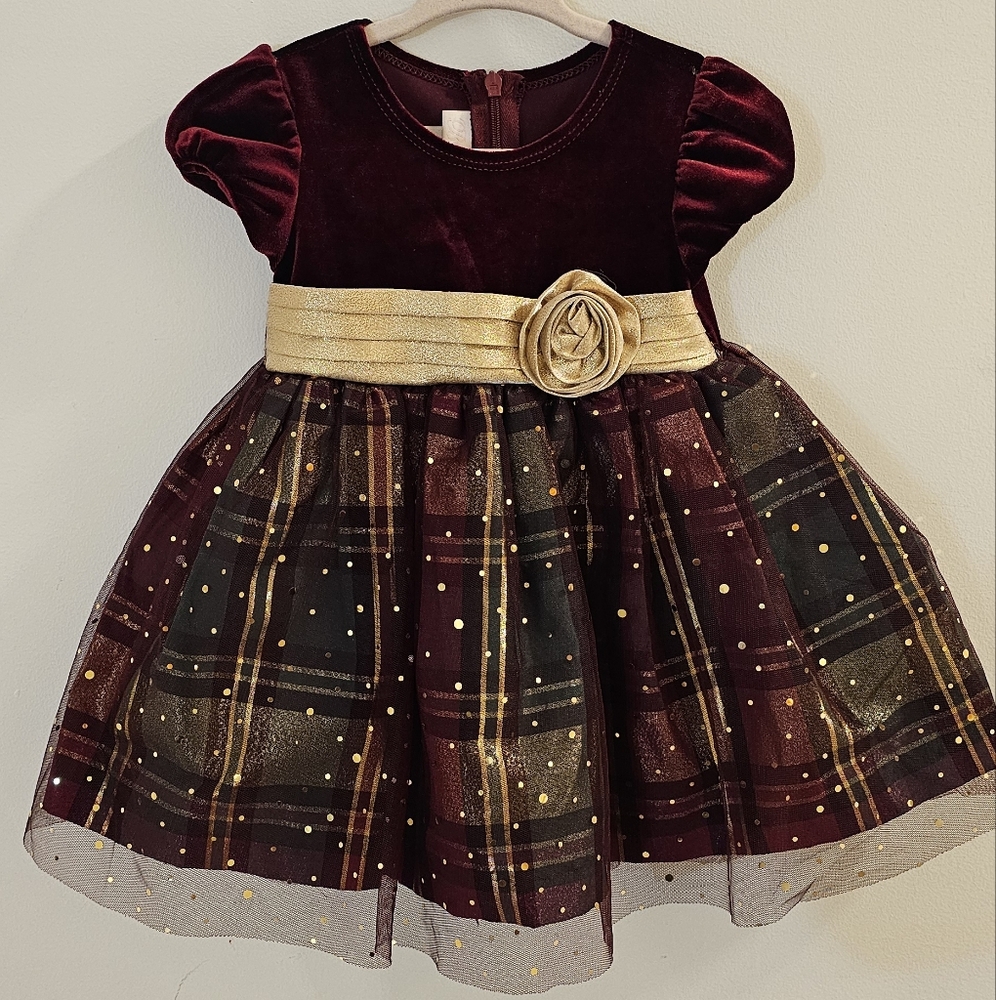 Bonnie Baby girl Holiday Dress  12 Months